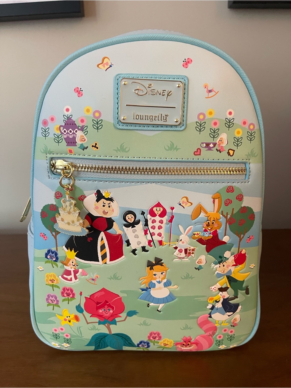 Loungefly Alice in Wonderland Chibi Light Blue Mini Backpack NWT